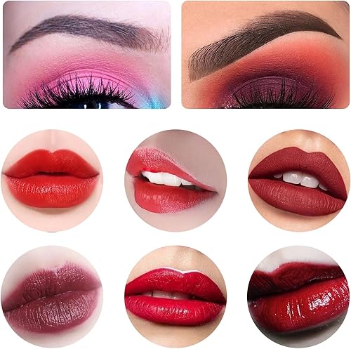 Miniatura 7 de 10 Uds Ceja Labios Tatuaje Maquillaje Permanente Tatuaje Tinta Pigmento Cosmético Natural Microblading Color Pigmento