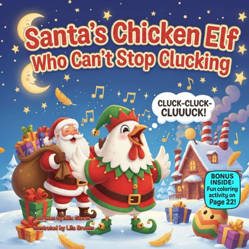 Santa’s Chicken Elf Who Can’t Stop Clucking: A hilarious Christmas rhyme about finding your unique gift
