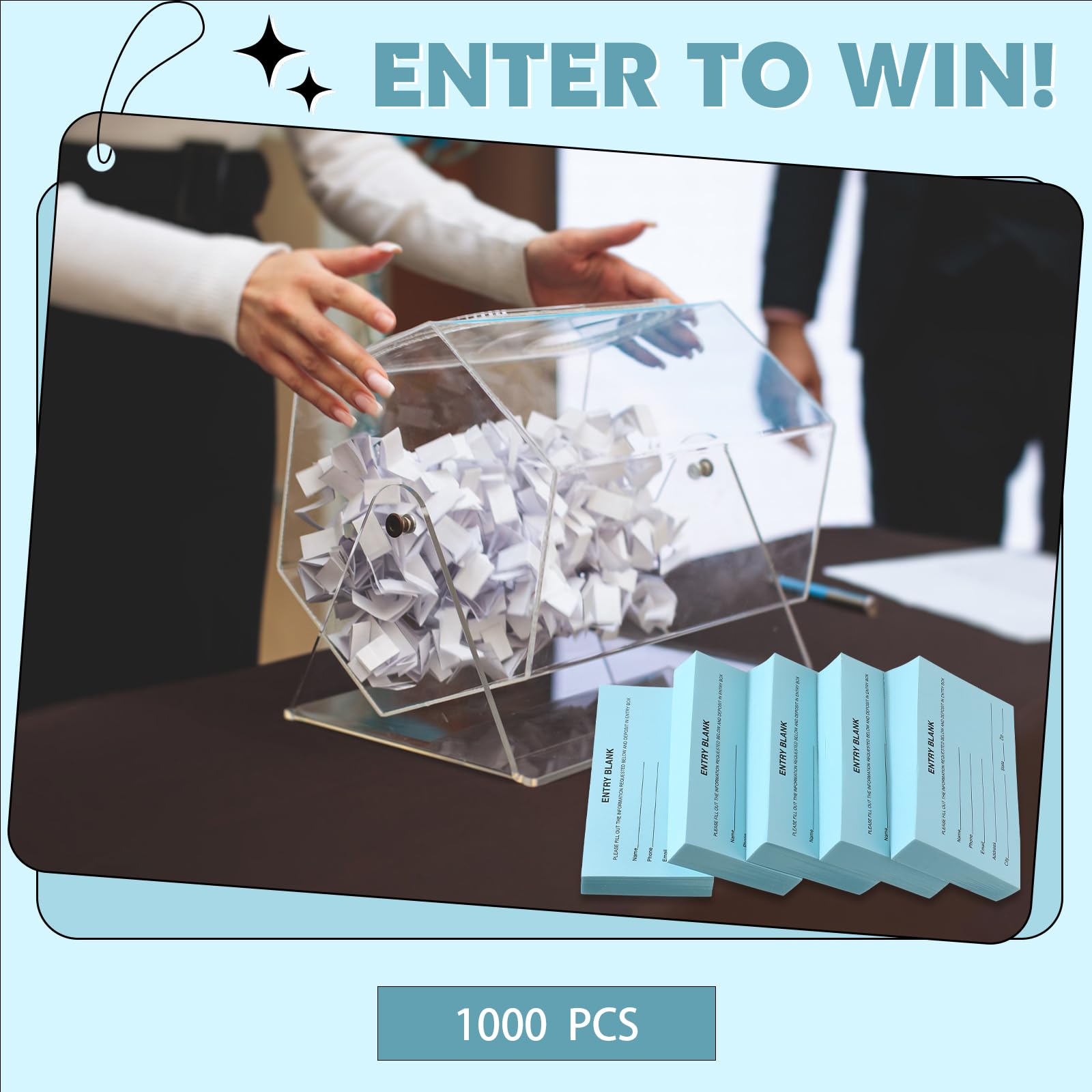 Entry Raffle Pads Snapklik.com : Kosiz 1000 Pcs Raffle Ticket Sheets Double Roll Entry ...