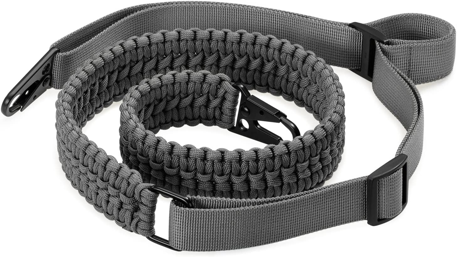 2 Point QD Sling, Two-Point Paracord Sling with Quick-Adjust Length Strap for Hunting and Outdoor