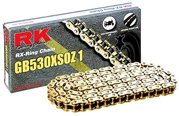 RK Racing Chain GB530XSOZ1-80 Gold 80-Link X-Ring Chain with Connecting Link
