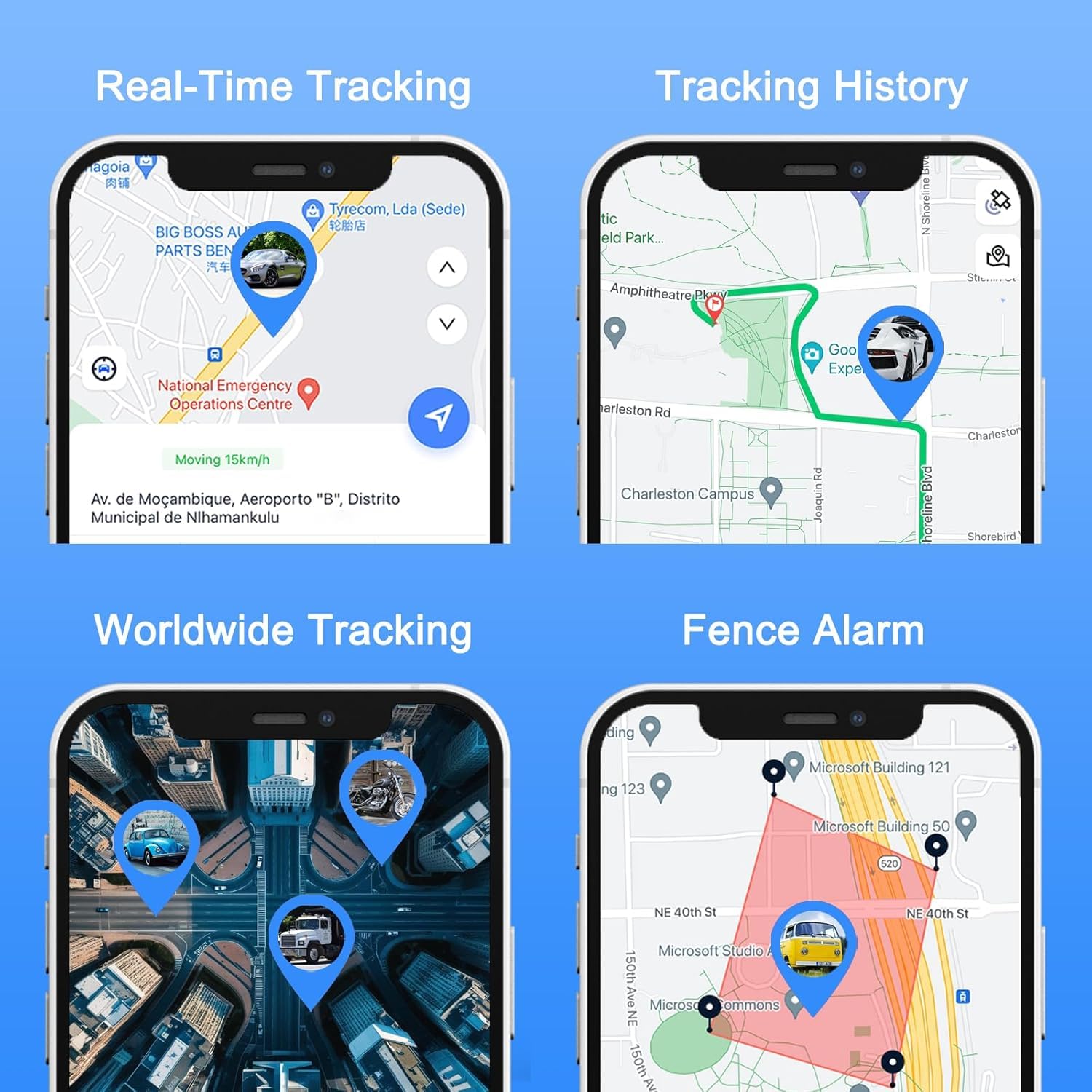 GPS Tracker Power Finder - Car Tracker Magnetic GPS Tracking for Cars, Boats or Trucks, Tracking Device for Vehicles with Location, Route & Speed Monitoring (S20 Pro(Up to 90days))