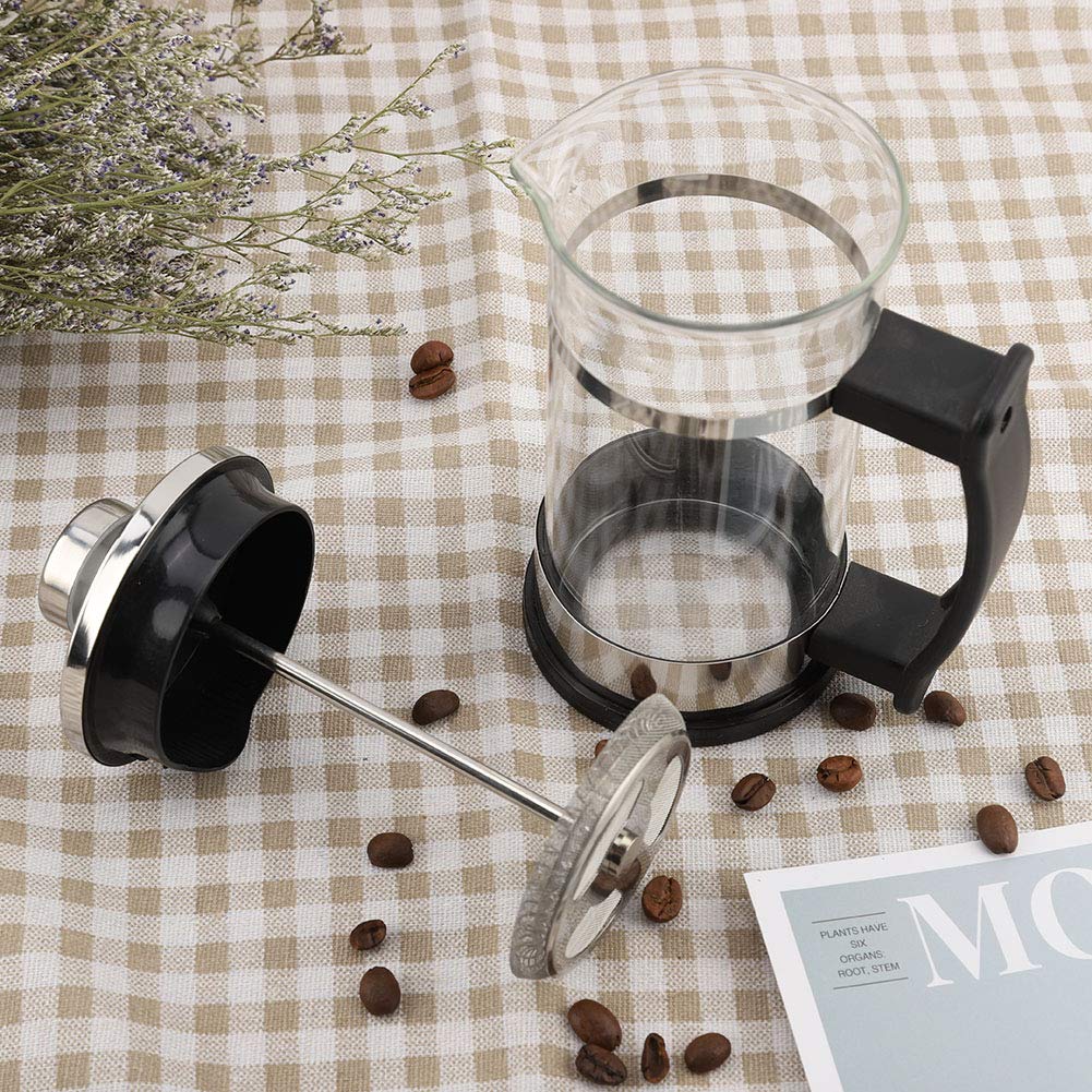 Stainless Steel Glass Coffee Pot French Press Filter Pot Tea Maker Household Kitchen Brewing Tools