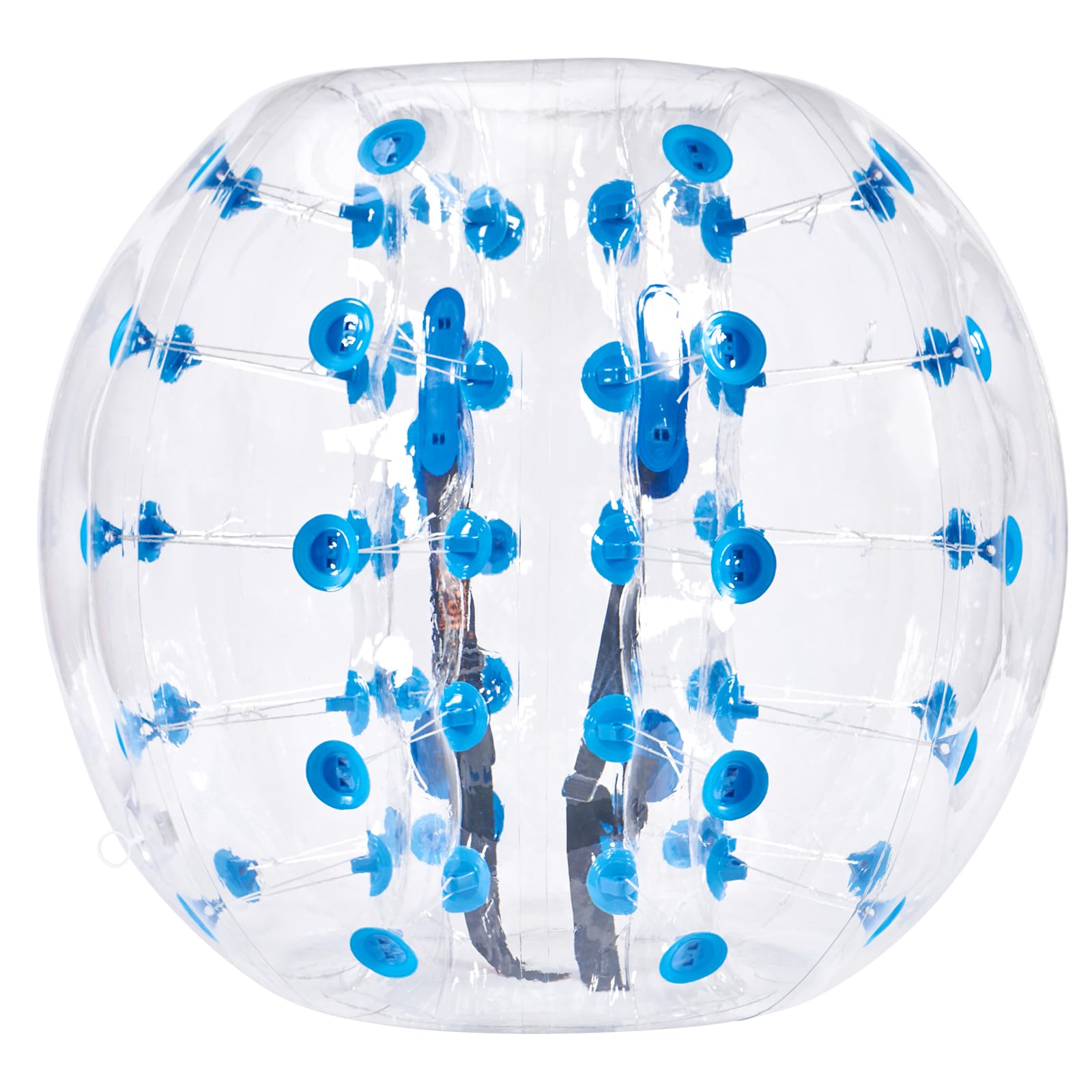 VEVOR Aufblasbarer Bump Ball Bumper Stoßball für Outdoor-Aktivitäten 1 STK. 1,2 m x 1,03 m, Blaue Punkte