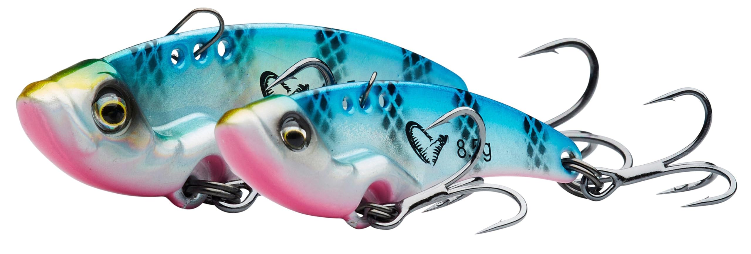 Savage Gear Vib Blade – Long Casting Finesse Blade with Vibrating & Flashing Action, Ideal for Perch, Pike & Zander in Freshwater & Saltwater, Ultra-Sharp Treble Hooks Firetiger 4.5 cm