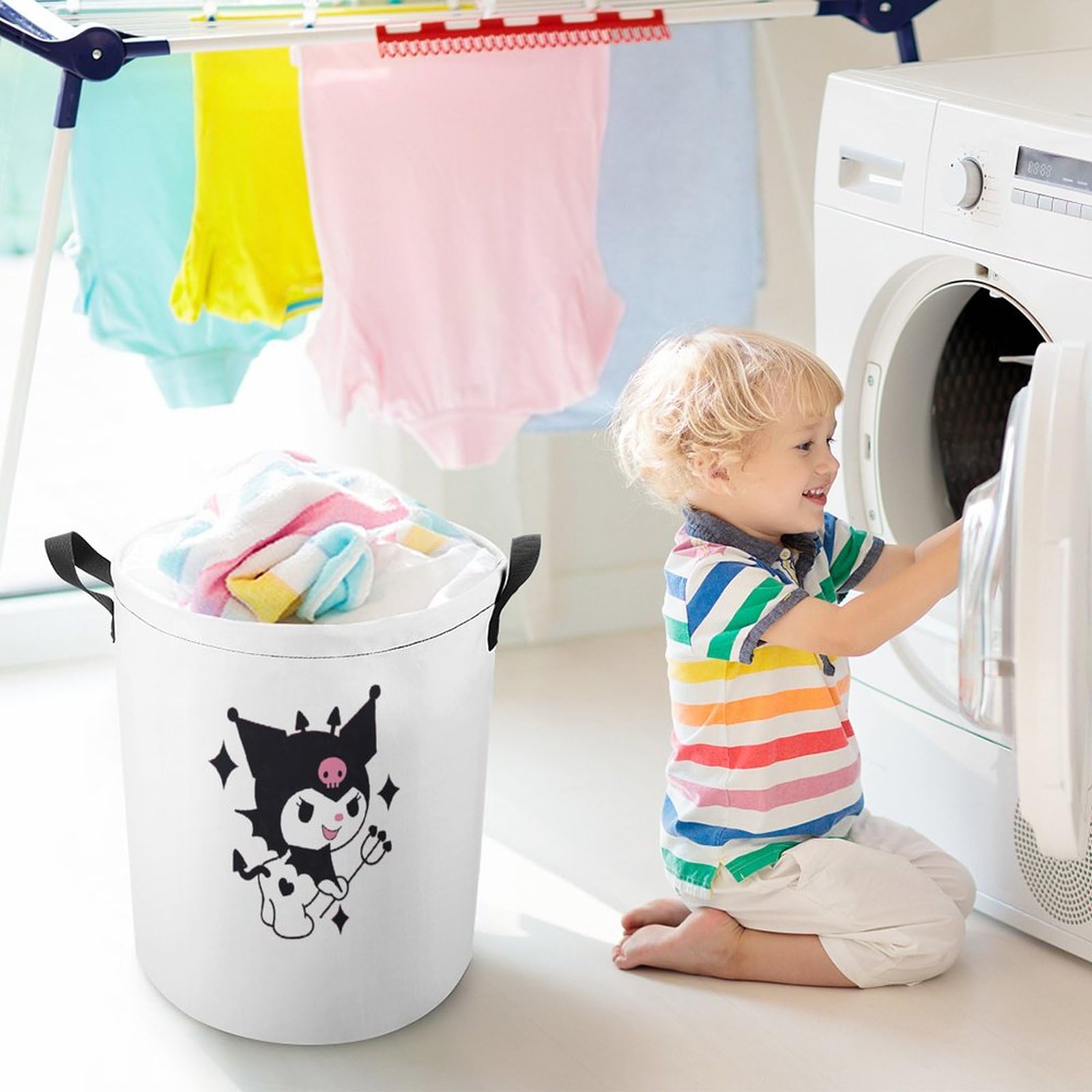 全学チャンピオンが使ってた洗濯カゴ Amazon｜クロミ ちゃん マイメロディランドリーバスケット 洗濯かご