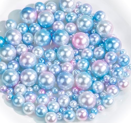 Miniatura 9 de Cusmation 150 cuentas de perlas grandes para jarrones y 800 cuentas de gelatina de agua, relleno de jarrón de perlas para centros de mesa, cuentas
