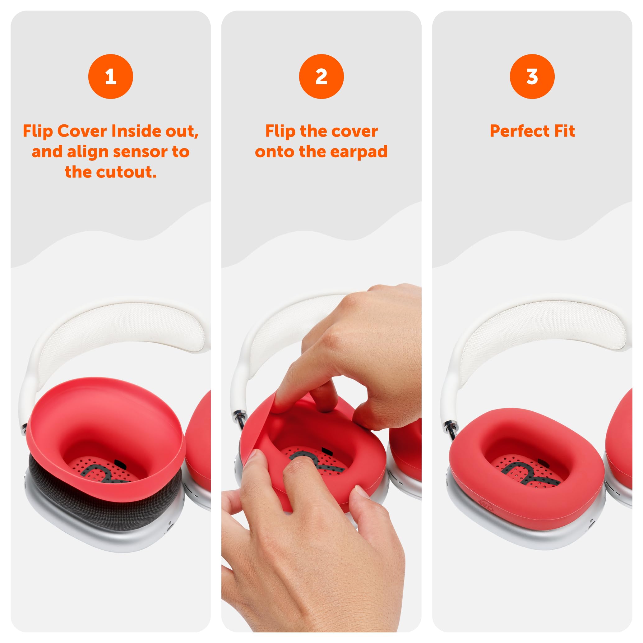Amazon | WC SweatZ Max – AirPods Max 1 対応 特許取得汗カバー 