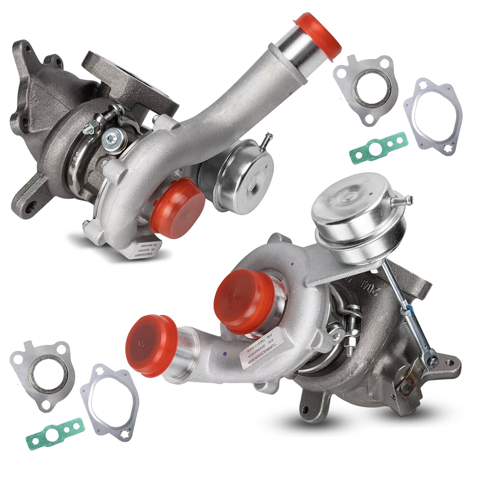 Left & Right Twin Turbocharger for 2010-2019 Ford Explorer Flex Lincoln MKS MKT 3.5L Ecoboost Replace# AA5E9G438GD AA5E9G438G AA5E6K682BF AA5E6K682BI