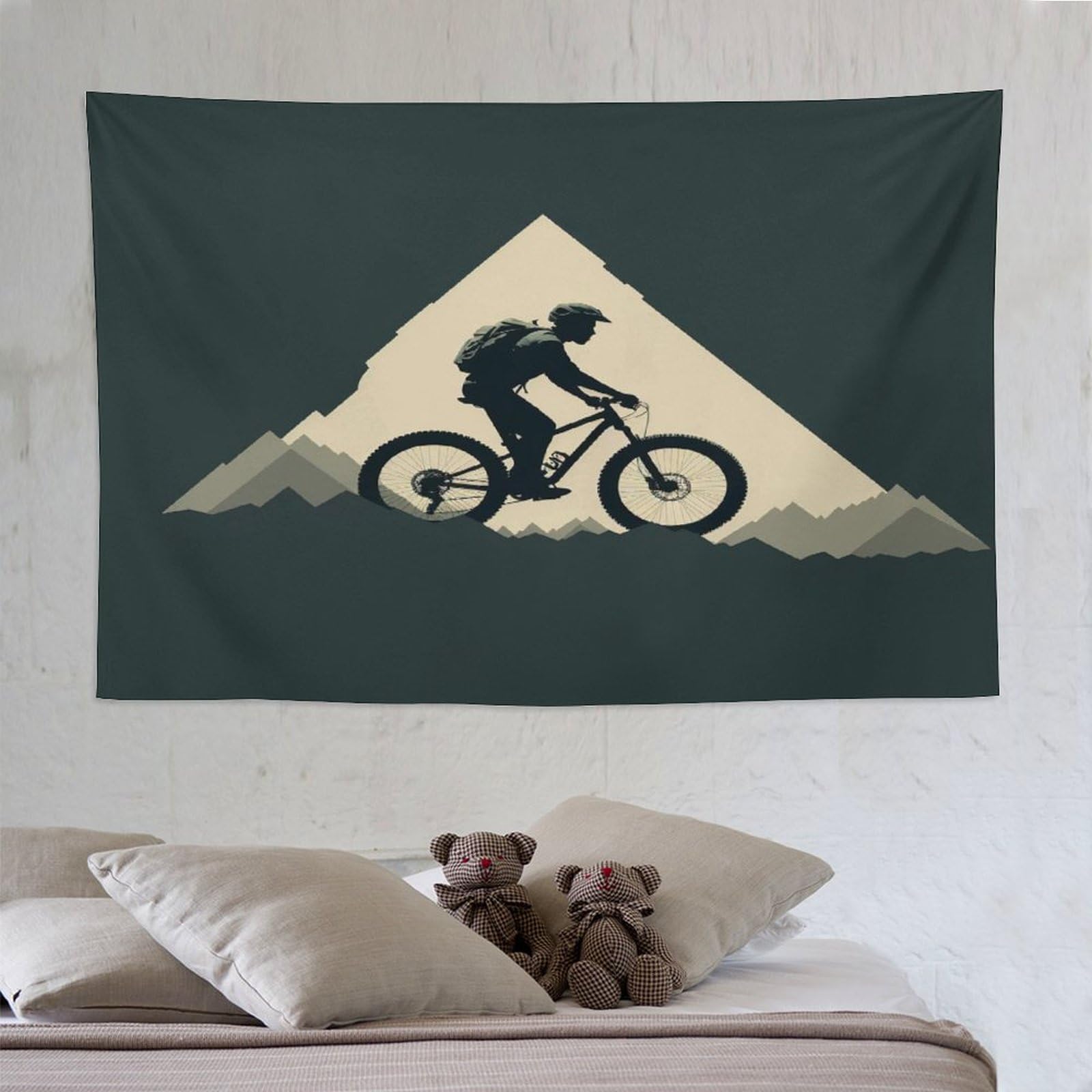 Mountain Bike Tapestry 3D Print Wall Cloth Tapestries for Bedroom Dorm Tapestry Wall Hanging Decor Wall Decoration 150×230cm