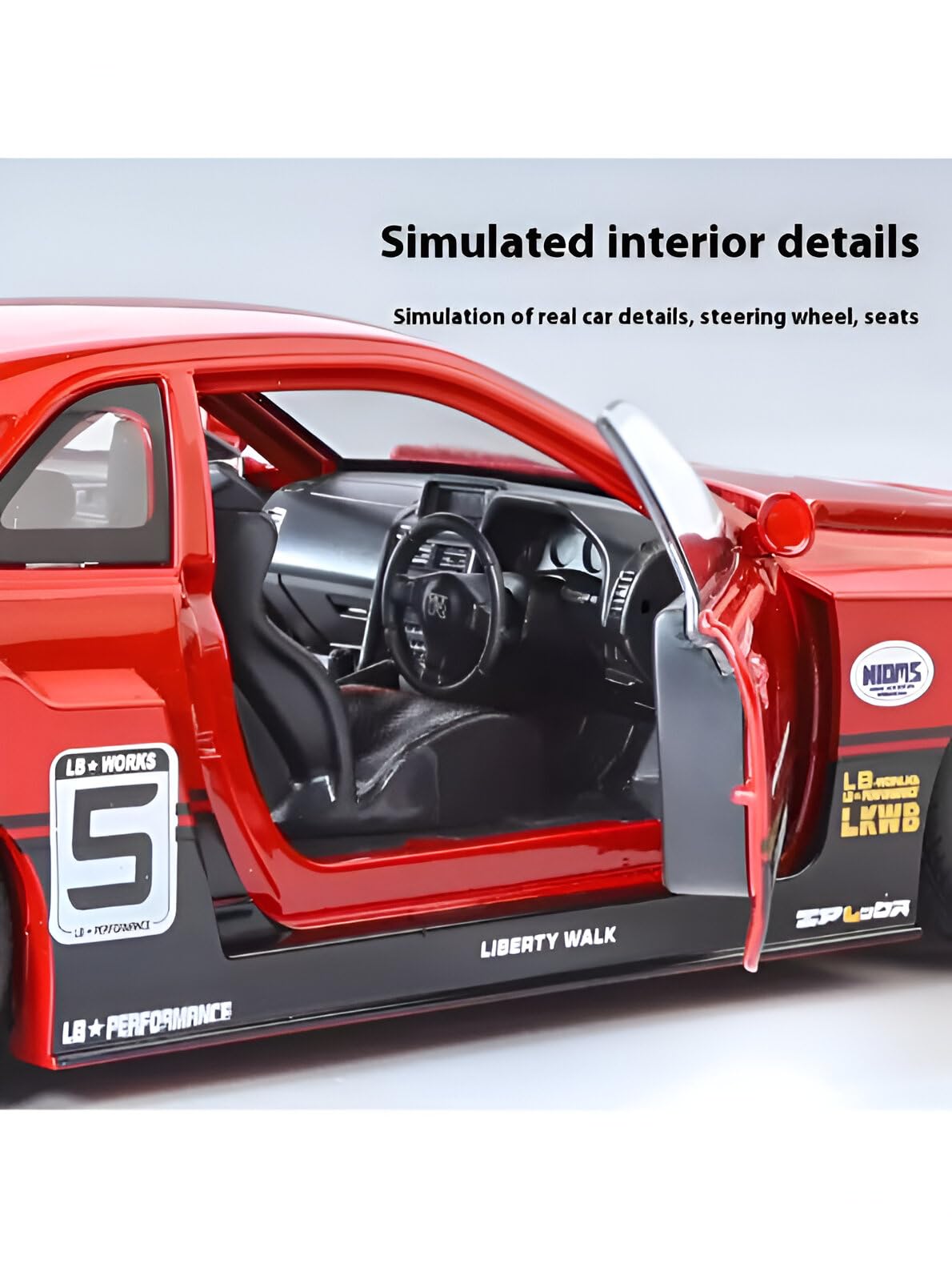 TOYRENTTO 1:24 Nissan Skyline GT-R R34 Diecast Model Car – Liberty