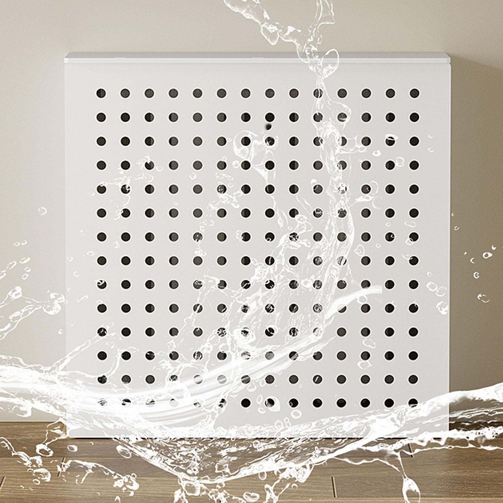 Cubierta para radiador de pasillo estrecho con balda de madera MDF para salón moderno