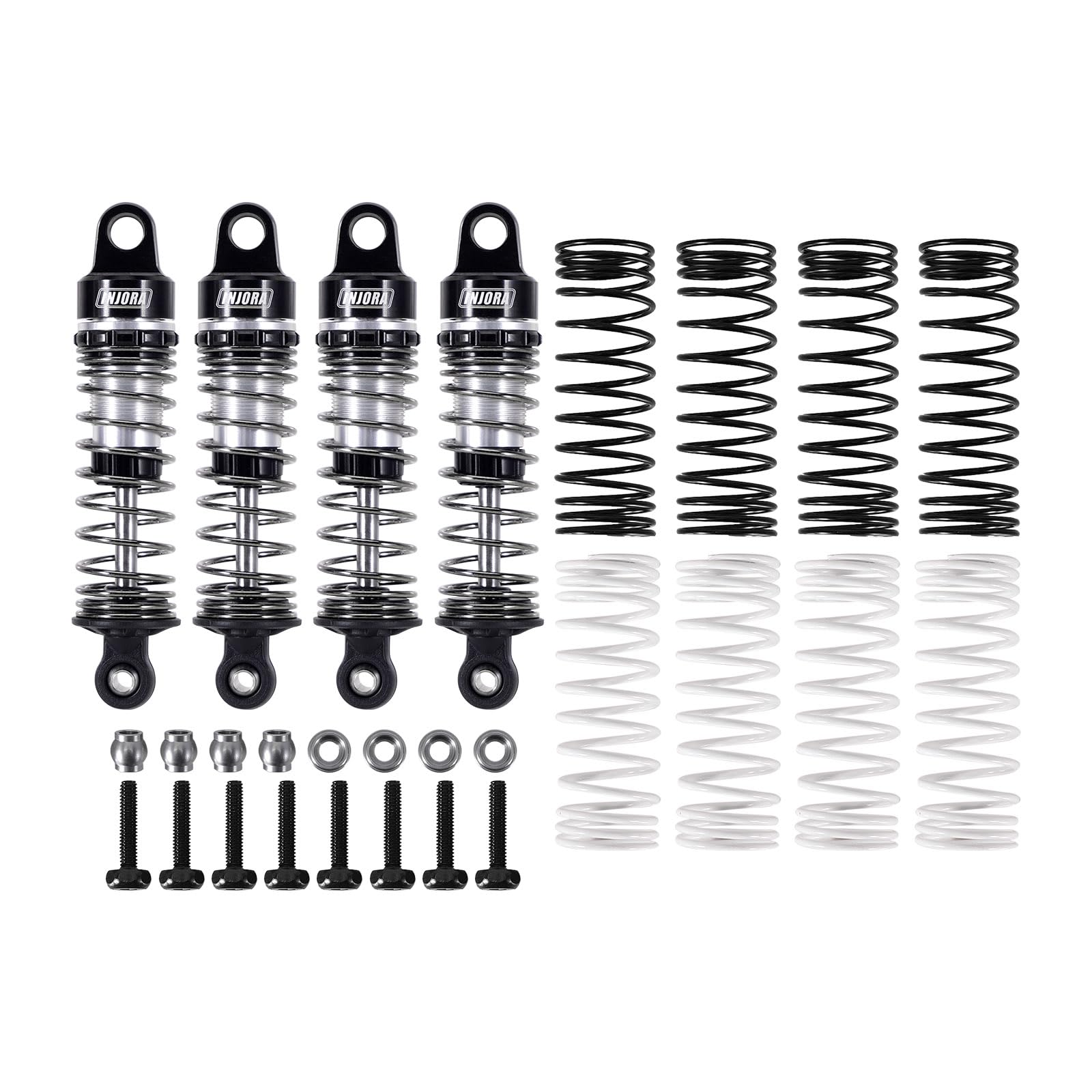 INJORA 59mm Aluminum Oil Shocks for ARRMA MOJAVE TYPHON GRANITE GROM