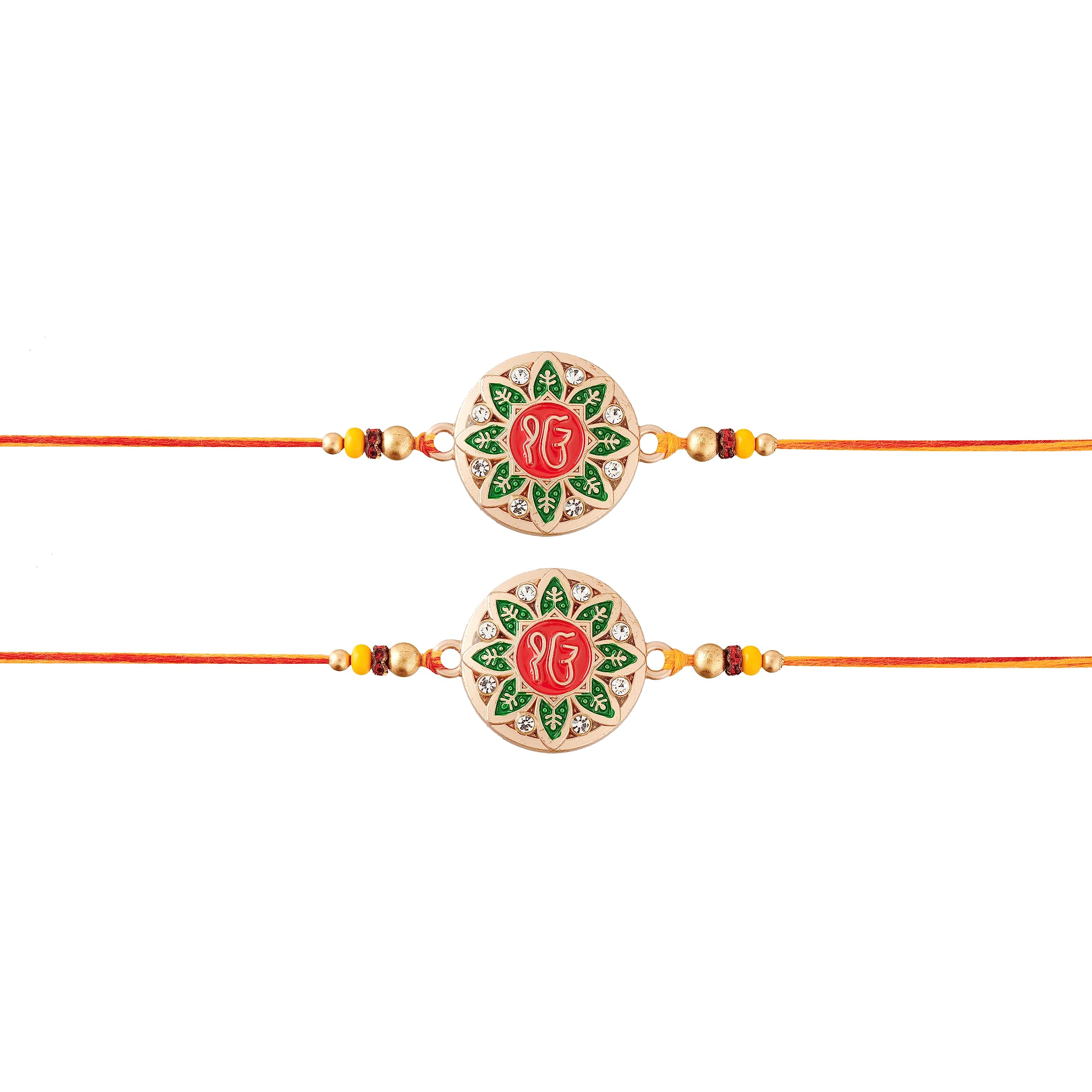 Rakhi for Brother zestaw 2 Ek Onkar Designer Rakhi for Raksha Bandhan Traditional Bracelet GER072023