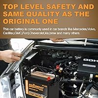 Vista 6 de Batería de automóvil BCI Group 24F, batería automotriz premium libre de mantenimiento AGM de 12V 70Ah, 710CCA, 120RC, garantía de 36 meses