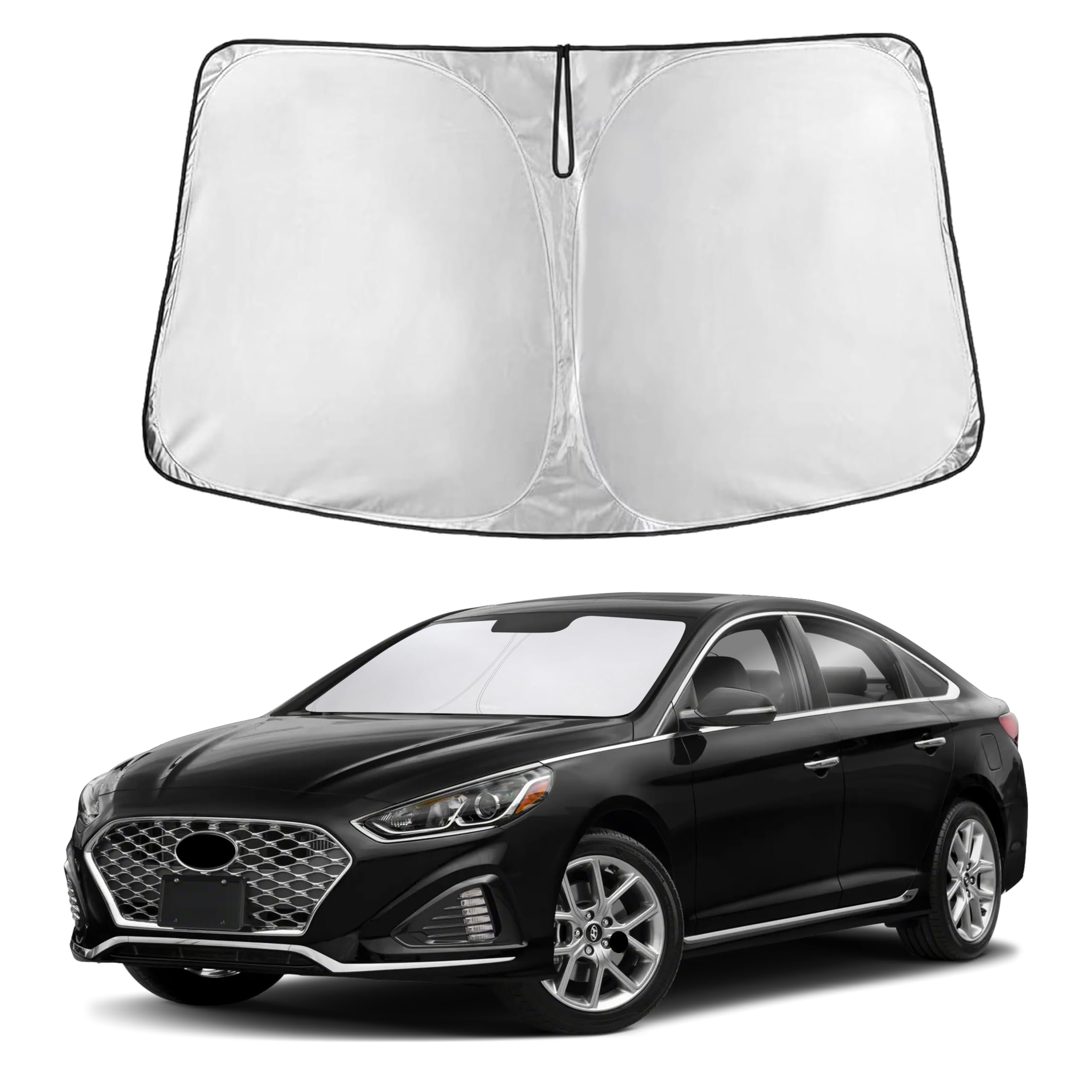 EcoNour Windshield Sun Shade Compatible for Hyundai Sonata 2014-2018 2019