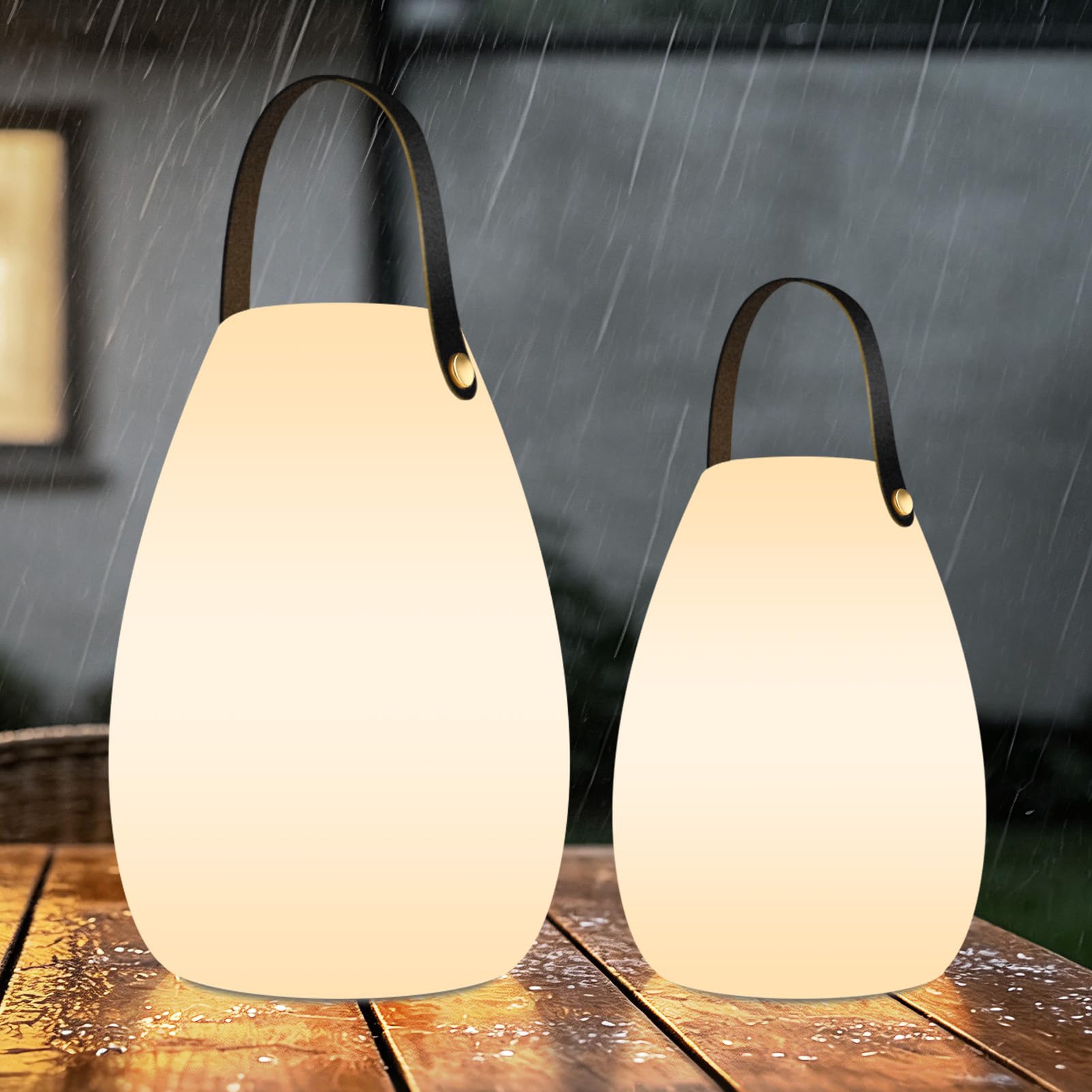 uuffoo 2-Pack Rechargeable Portable Table Lamp