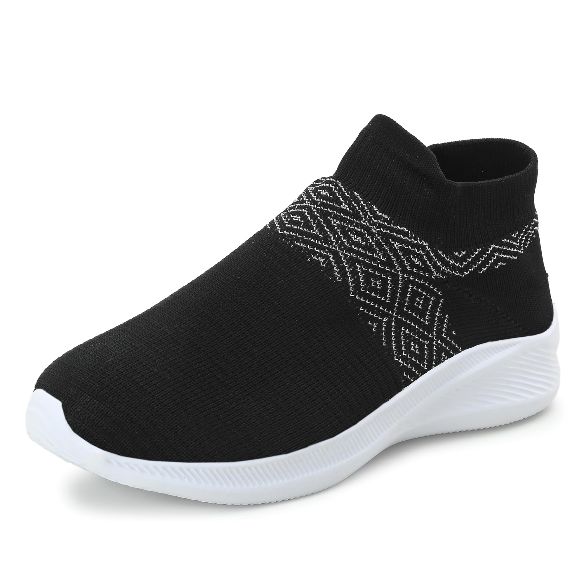 Kraasa Womens Ladies Walking Shoes Breathable Lightweight Casual Tennis Running Sneakers Clothes Shoes Black UK 8 (B0D1NX2RGQ) Amazon Price History, Amazon Price Tracker