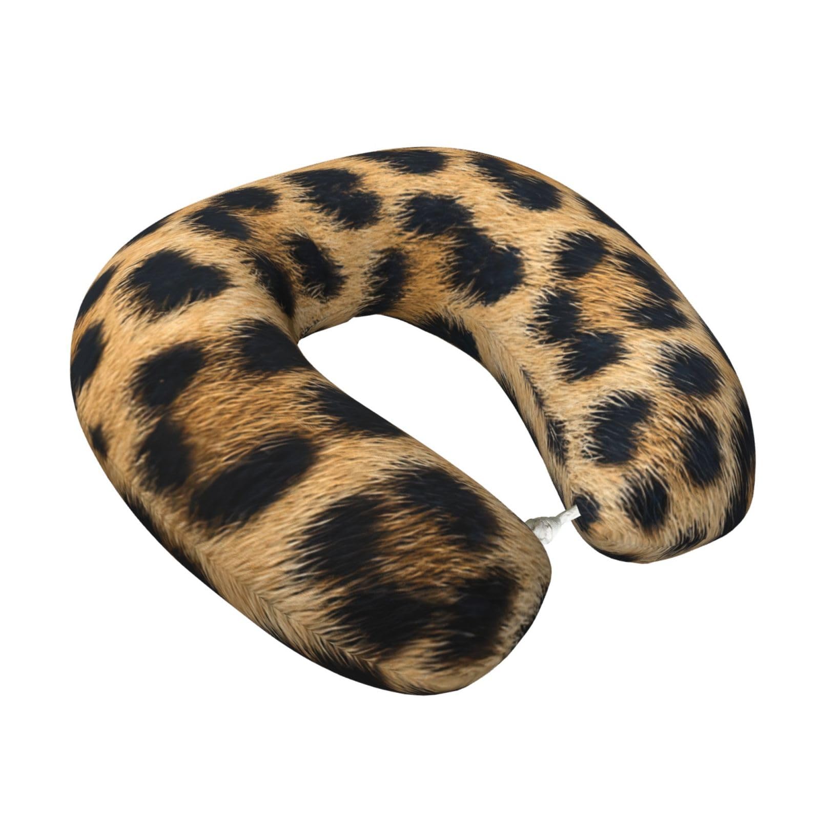 Yyoretp Rough Leopard print Print Travel Pillow Pure Memory Foam Neck Pillows Portable Headrest for Airplane