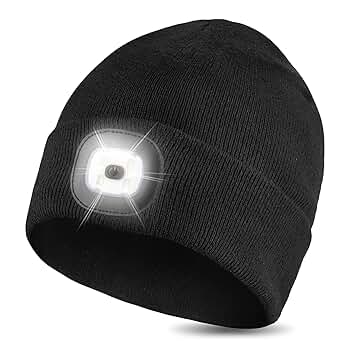 Amazon.com: Tutuko Unisex Beanie with Light, USB