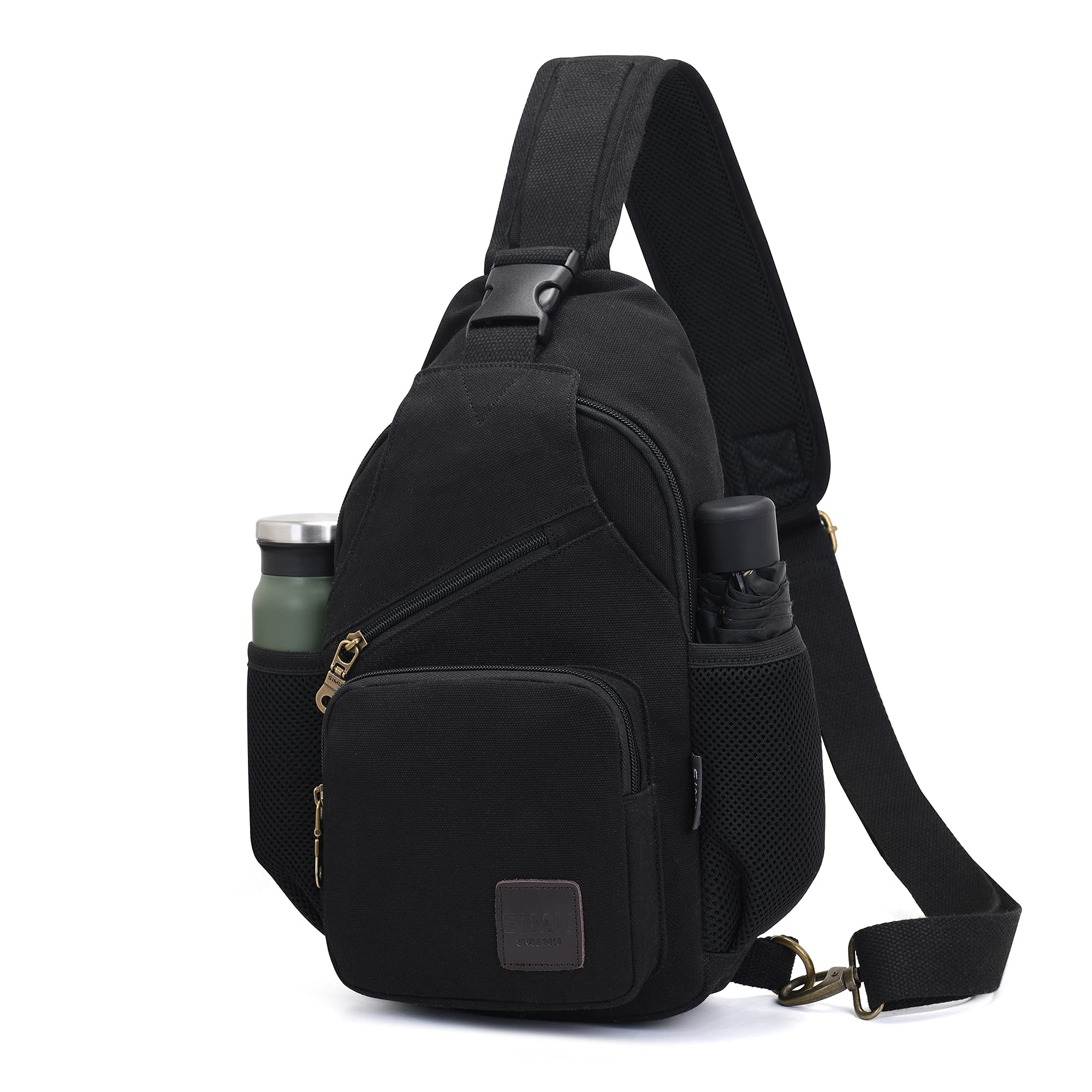 Borsa Petto Uomo Zaino Monospalla, Busta in pelle per uomo Leggera borsa a tracolla a tracolla leggera Borsa a tracolla per attività sportive Escursionismo Borsello Spalla Zaino Monospalla Messaggero