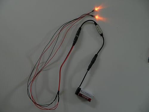 Miniatura 6 de Dead Head Props Ojos LED de Halloween de 24 pulgadas con controlador de micro efectos para máscaras, calavera y accesorios (rojo)