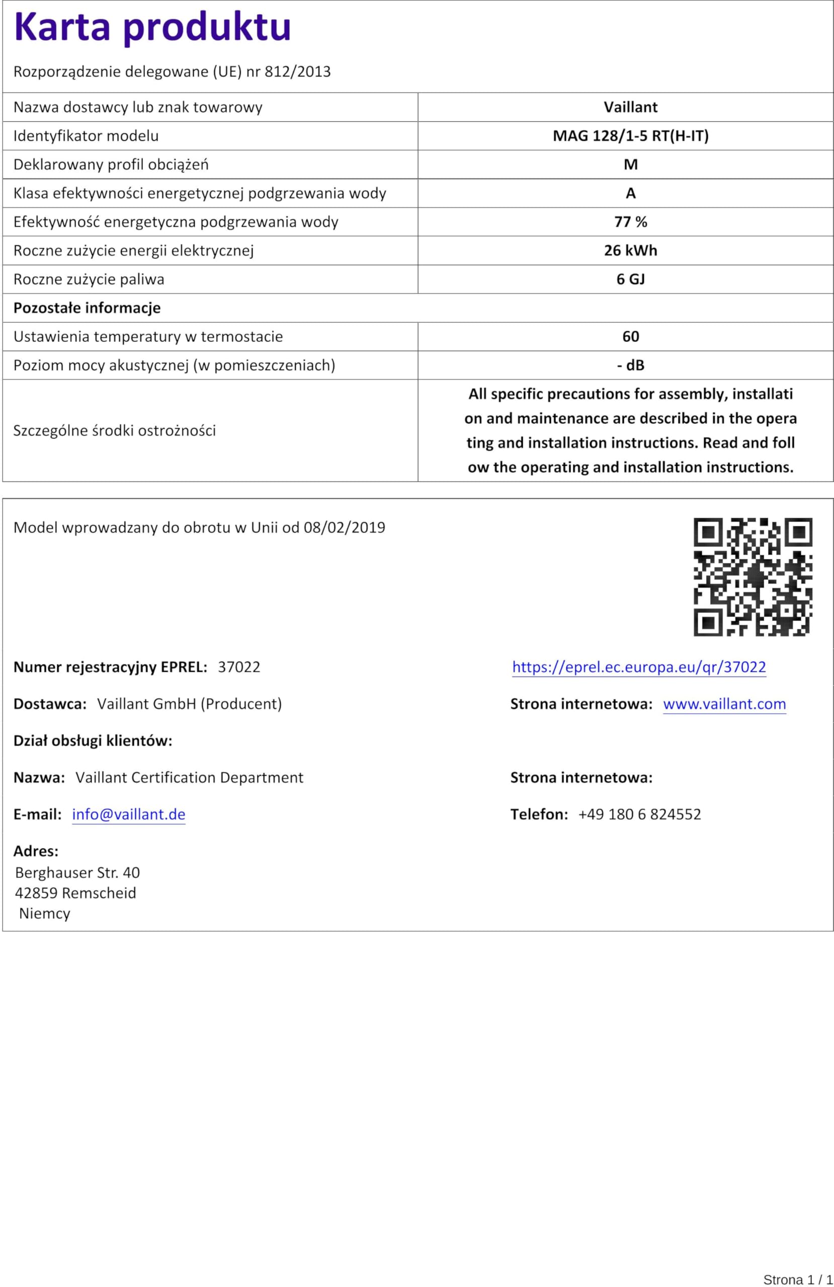 Vaillant Calentador de agua OUTSIDE MAG 12-8/1-5 MET RT LOW NOX, de metano