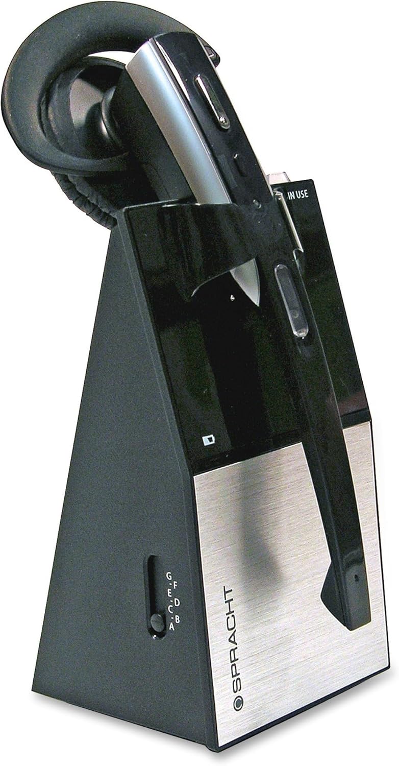 Spracht HS-2012 Zum DECT 6.0 Wireless Conference Call Headset with Base Station, Silver