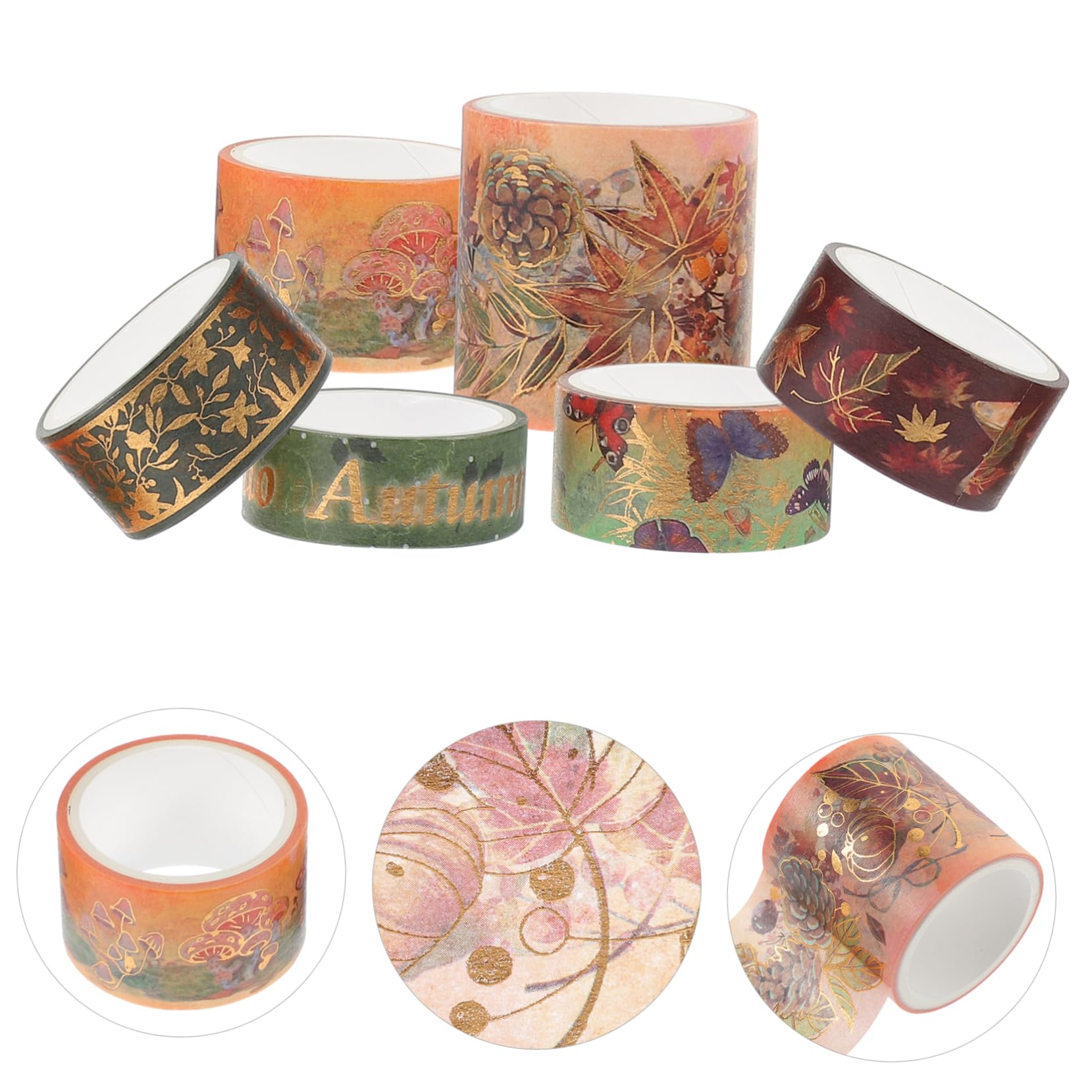 Operitacx 30rollen Washi Tape Mit Klebefilm Für Scrapbooking Und -dekoration Pro Kreative Gestaltung Mit Bunten Schmetterlingen Leicht Ablösbar Und Vielseitig Einsetzbar