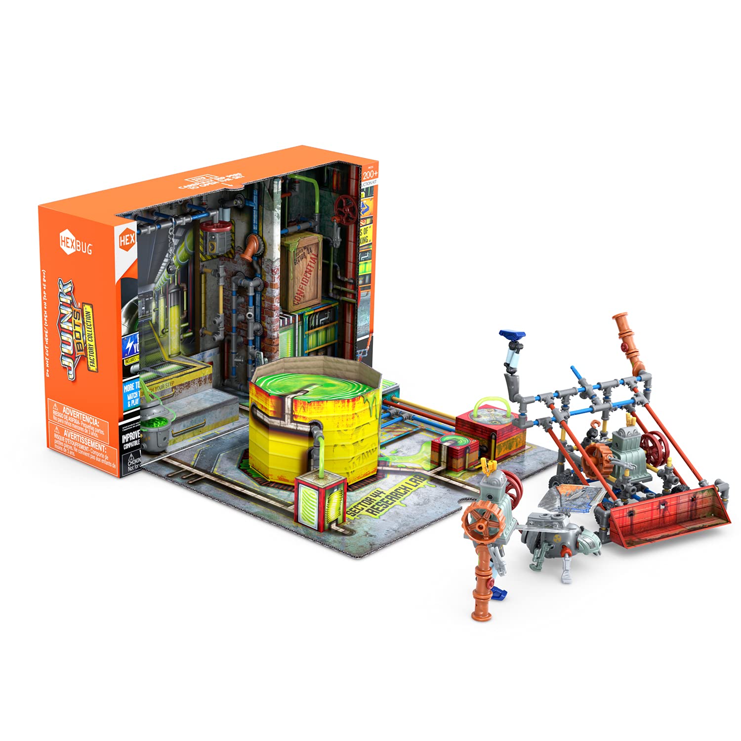 HEXBUG JUNKBOTS Small Factory Habitat Sector 44 Research Lab, Surprise