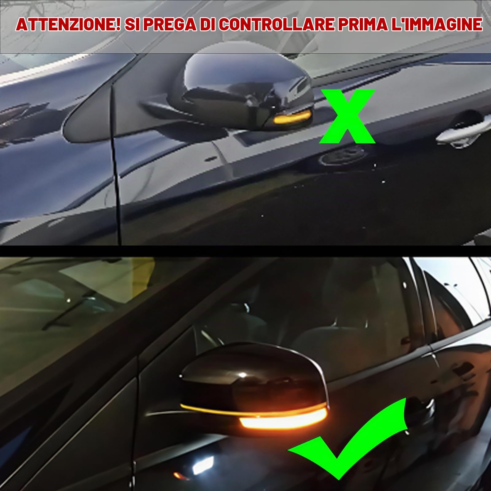 WinPower Specchio laterale Indicatore Segnale Svolta Lampeggiatore Compatibile con Kuga Escape Ecosport Focus MK3, 2 Pezzi WinPower Specchio laterale Indicatore Segnale Svolta Lampeggiatore Compatibile con Kuga Escape Ecosport Focus MK3, 2 Pezzi