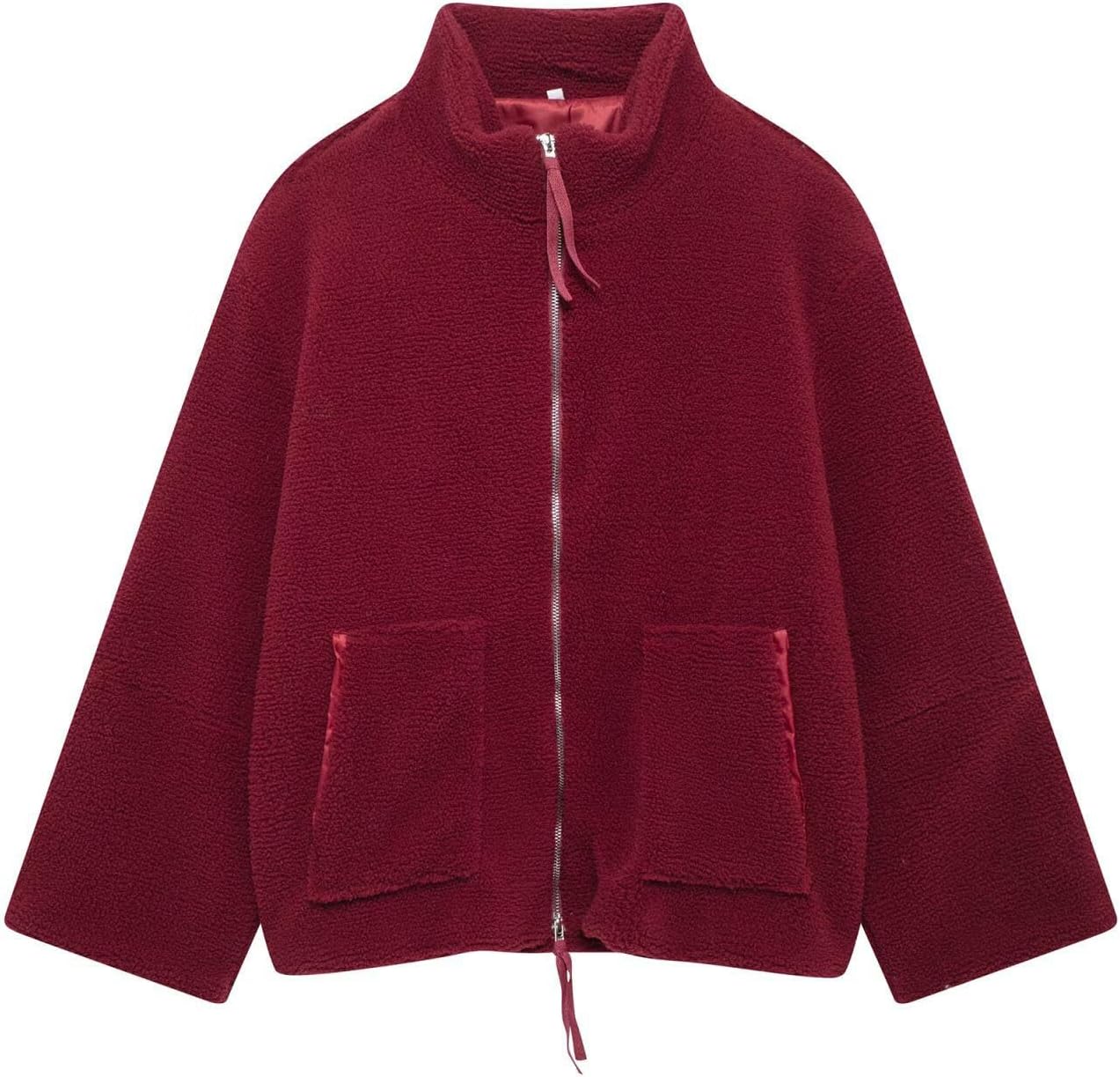 Fleece Jacket Women Sherpa Fuzzy Fleece Oversized Zip Up Fall Jackets Winter Coats Warm Outwear Fashion Clothing