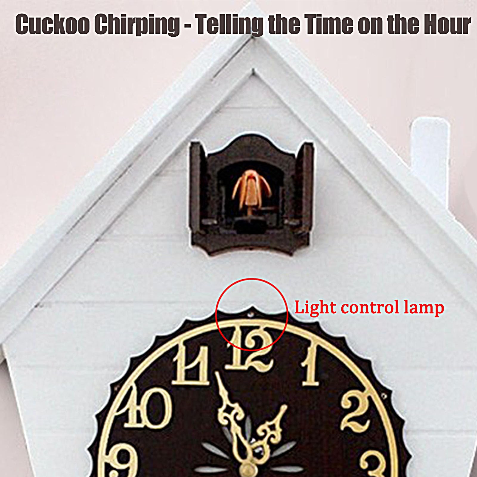 Relojes De Cuco,Reloj De Pared,Madera Maciza De Cuco De La Selva Negra De Relojes De Cuco para Cocina Salón Apartamento Cuco Reloj De Cuco De Tradicional Relojes De Cuco
