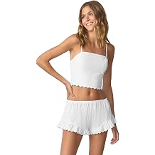 florence by mills Womens Sweet Solstice Scallop Cropped Cami