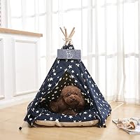 Nukdey Tipi Sátor Kutyáknak Macskáknak Mosható Párnával 50x50x60cm 6