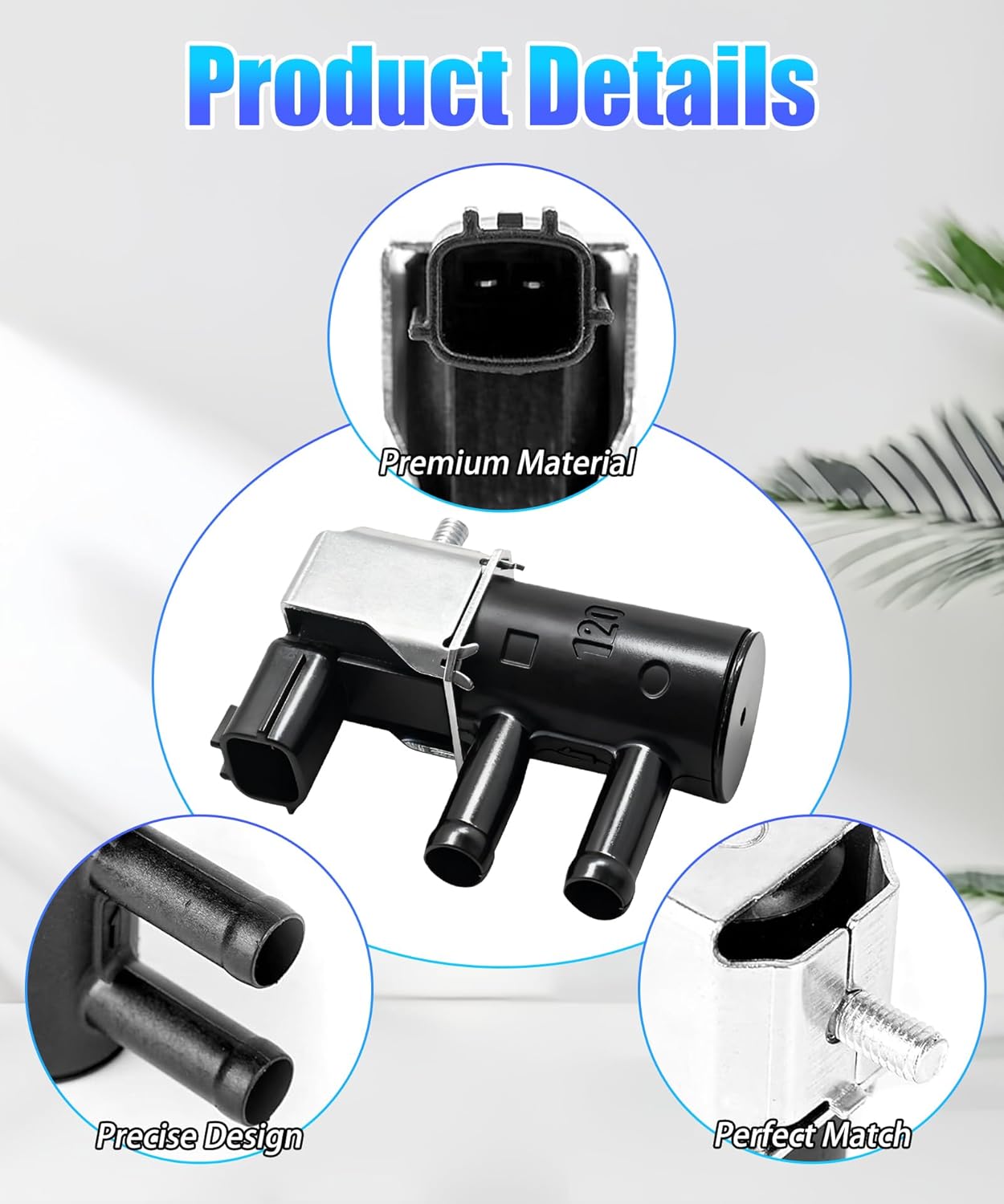 Vapor Canister Purge Valve Solenoid Fit for Nissan Altima Juke Kicks Pathfinder Sentra Versa 2015-2025 Replace 14930-3YM0A 149303YM0A K5T48595