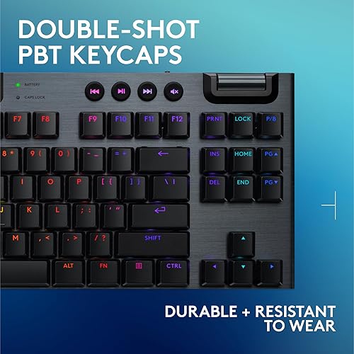 Miniatura 7 de Logitech G 915 X Lightspeed TKL Teclado mecánico inalámbrico para juegos, teclas PBT de doble disparo, teclas totalmente programables, teclados RGB