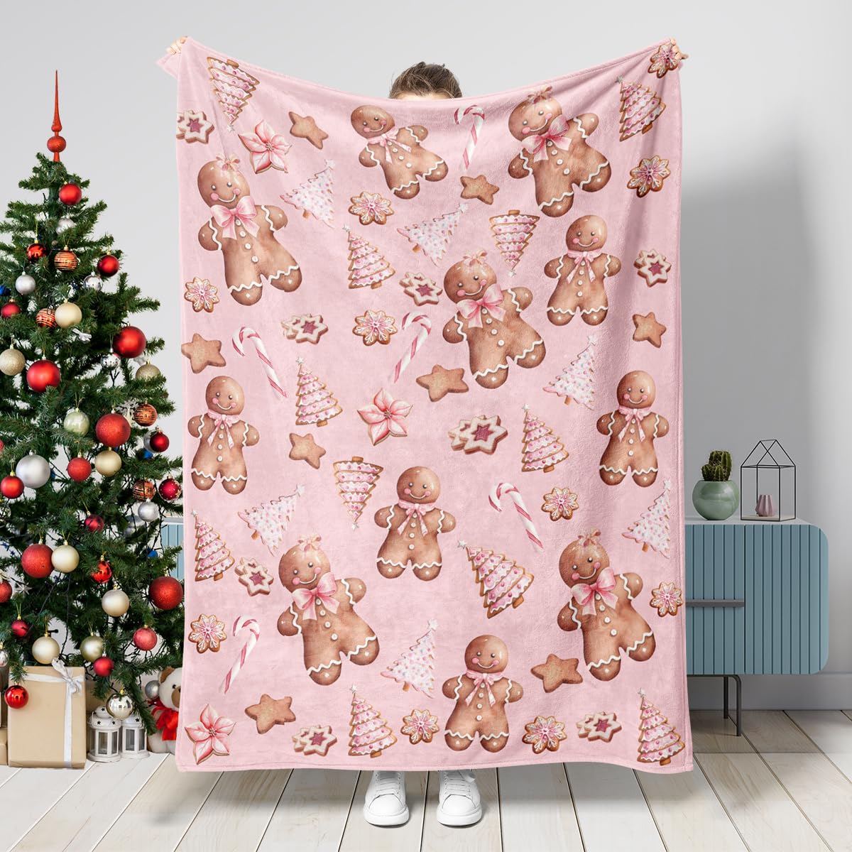 Gngerbread Blanket Vntage Chrstmas Gngerbread Throw Blanket For Women Men Gngerbread Man