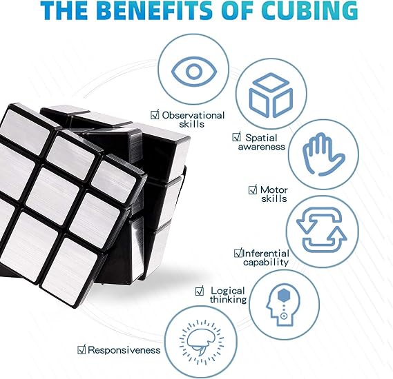 Shengshou 3x3 Mirror Cube Puzzle Silver