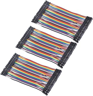 3個 40本 10CM 多色40ピン デュポン ワイヤー ジャンパー ブレッドボード 接続ワイヤー (メス-メス) ArduinoとRaspberry piに適用（合計120本）