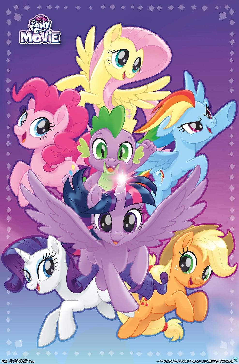 Trends International Hasbro My Little Pony Movie - Adventure Wall Poster, 14.725" x 22.375", Premium Unframed Version