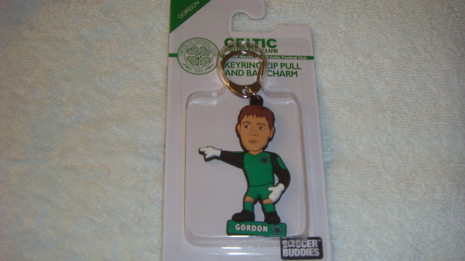 Official GLASGOW CELTIC FC PVC player shape"CRAIG GORDON" KEYRING