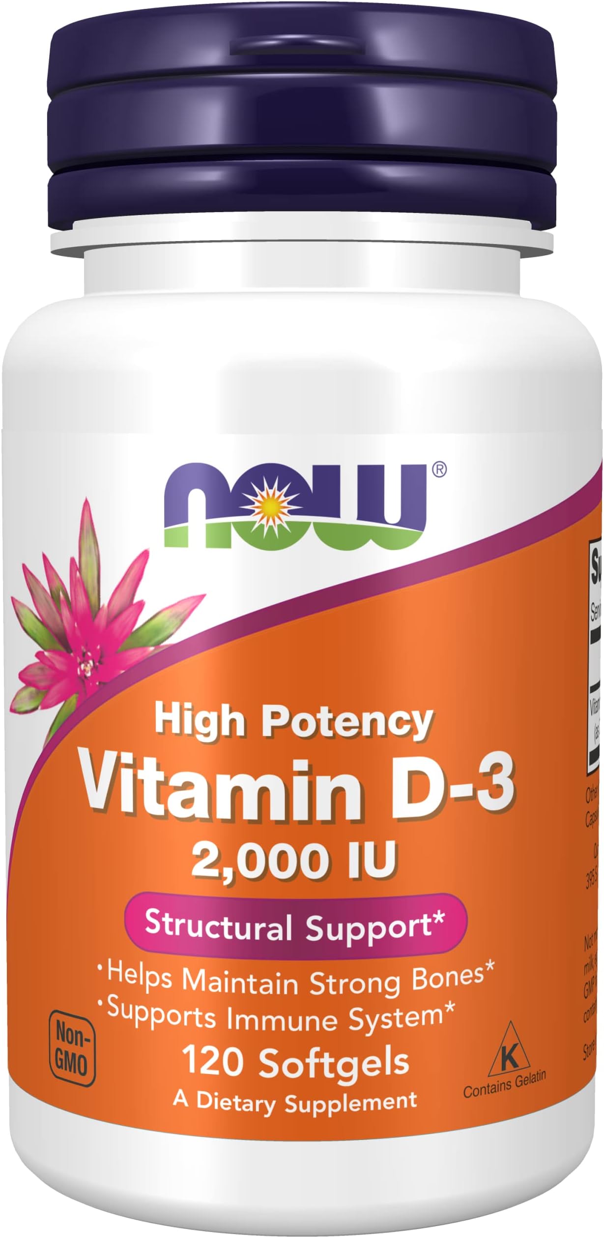 NOW Foods Vitamin D 2000 IU 120 softgels