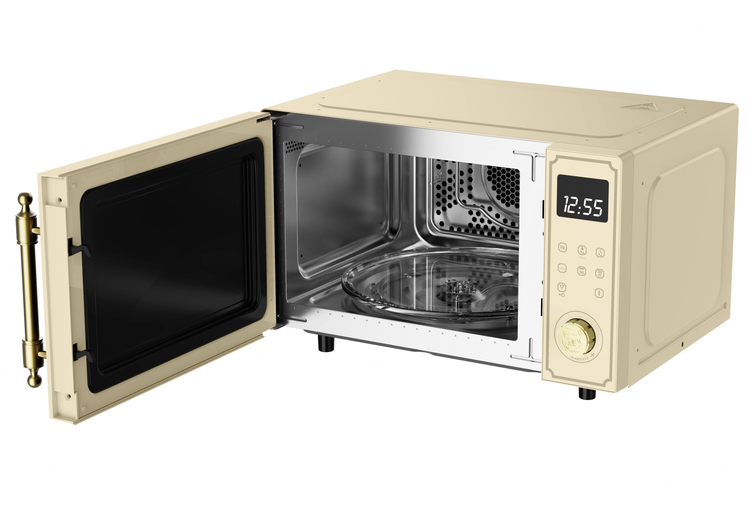 Kaiser Empire M 2530 ElfEm Four à micro-ondes rétro 25 l avec grill à air chaud 25 fonctions