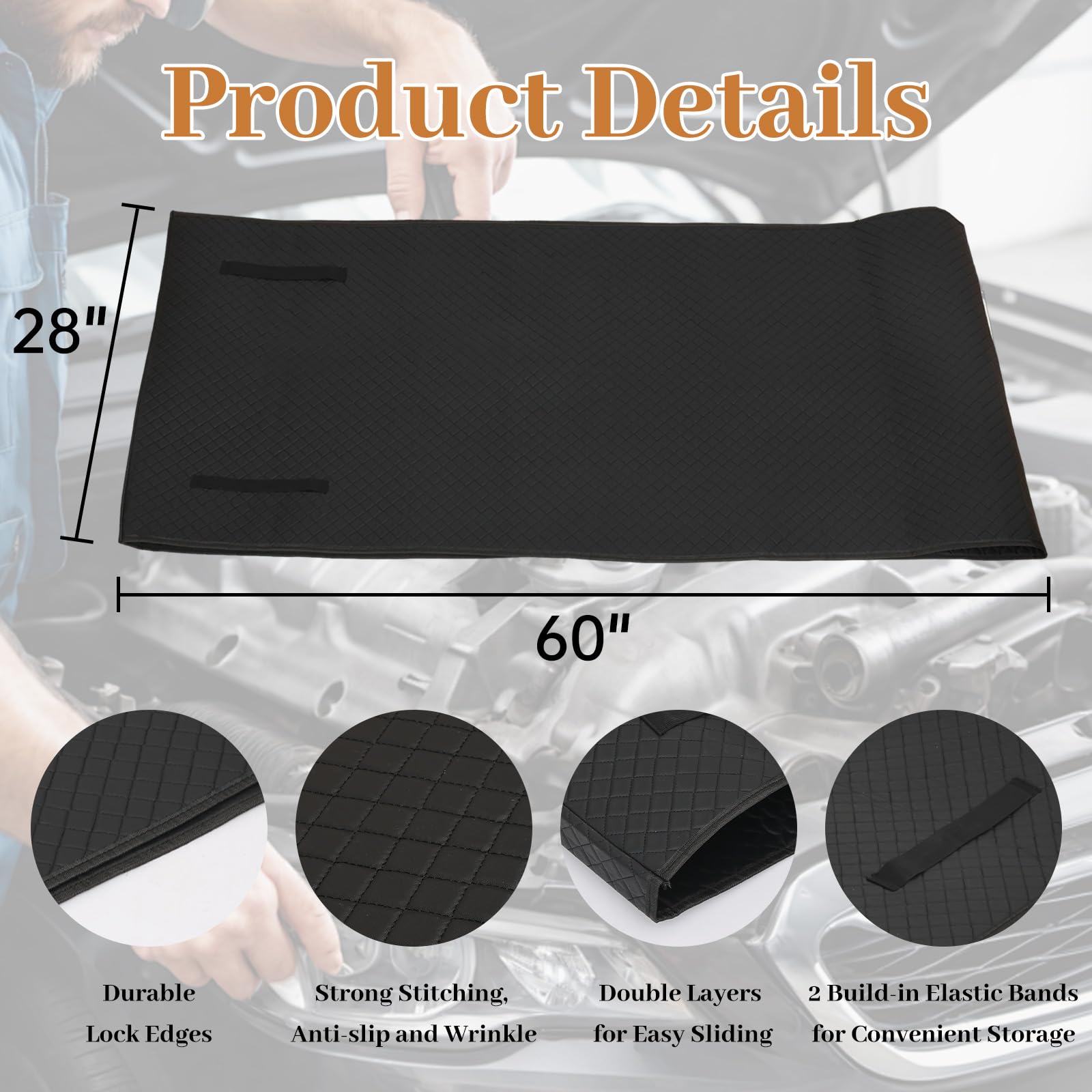 Amazon.com: VkkArter Rolling Creeper Mat, 60