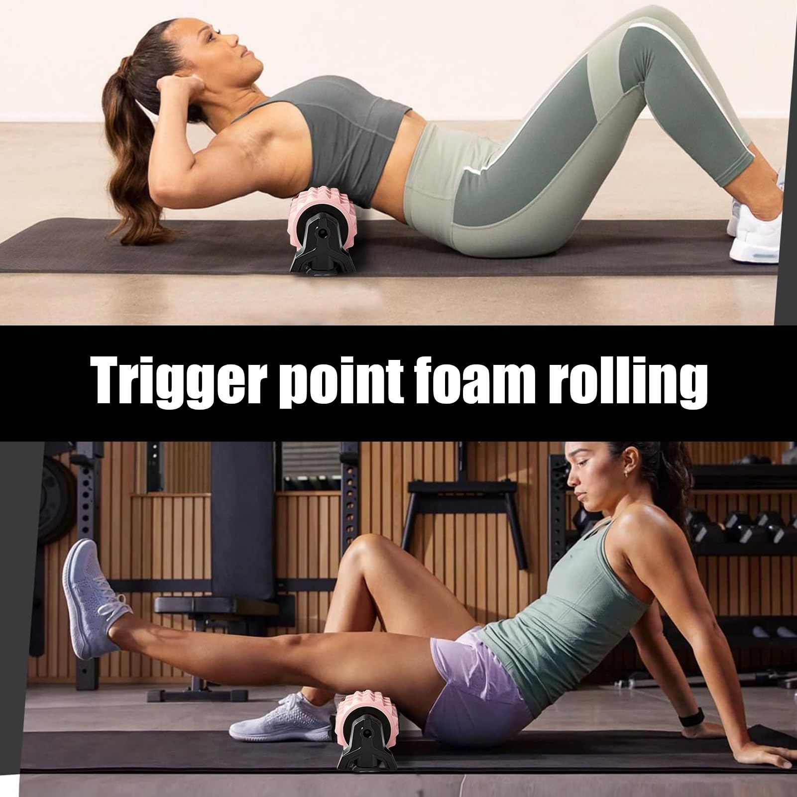 Rullo da Massaggio in Schiuma Massaggiatore Stretcher Antiscivolo | Foam Roller per l'Esercizio Per Esercizio, Stretching, Allenamento, Sonno, Arricciatura Notturna, Gamba, Corpo, Muscolo,