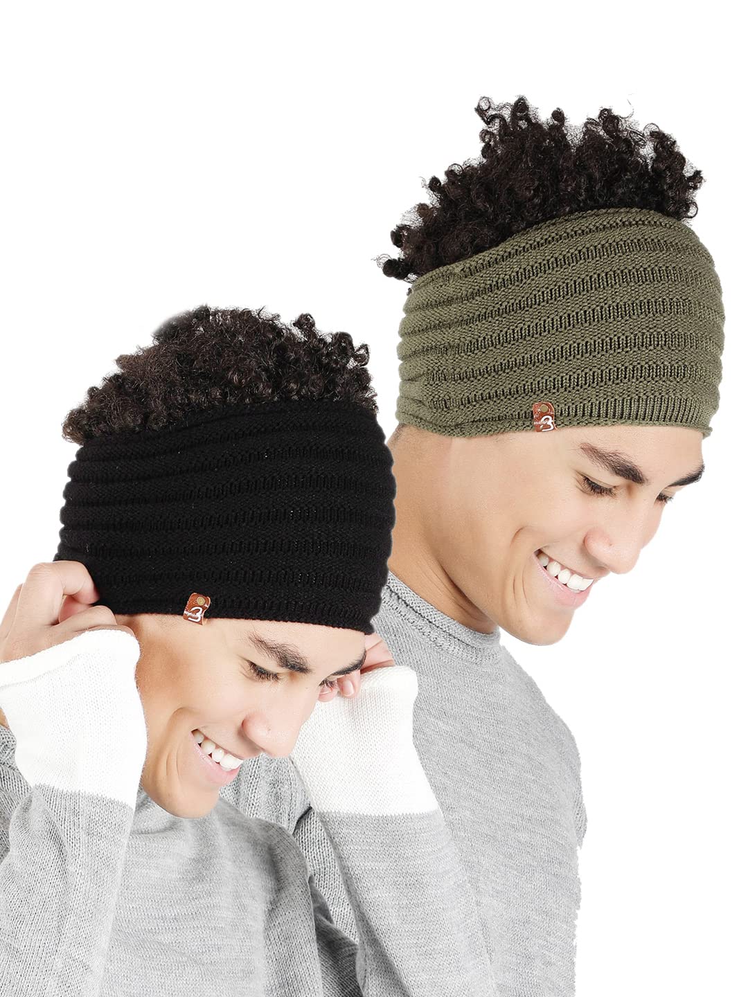 bharatasya Solid Knit Woolen Headband Earwarmer-picture-34