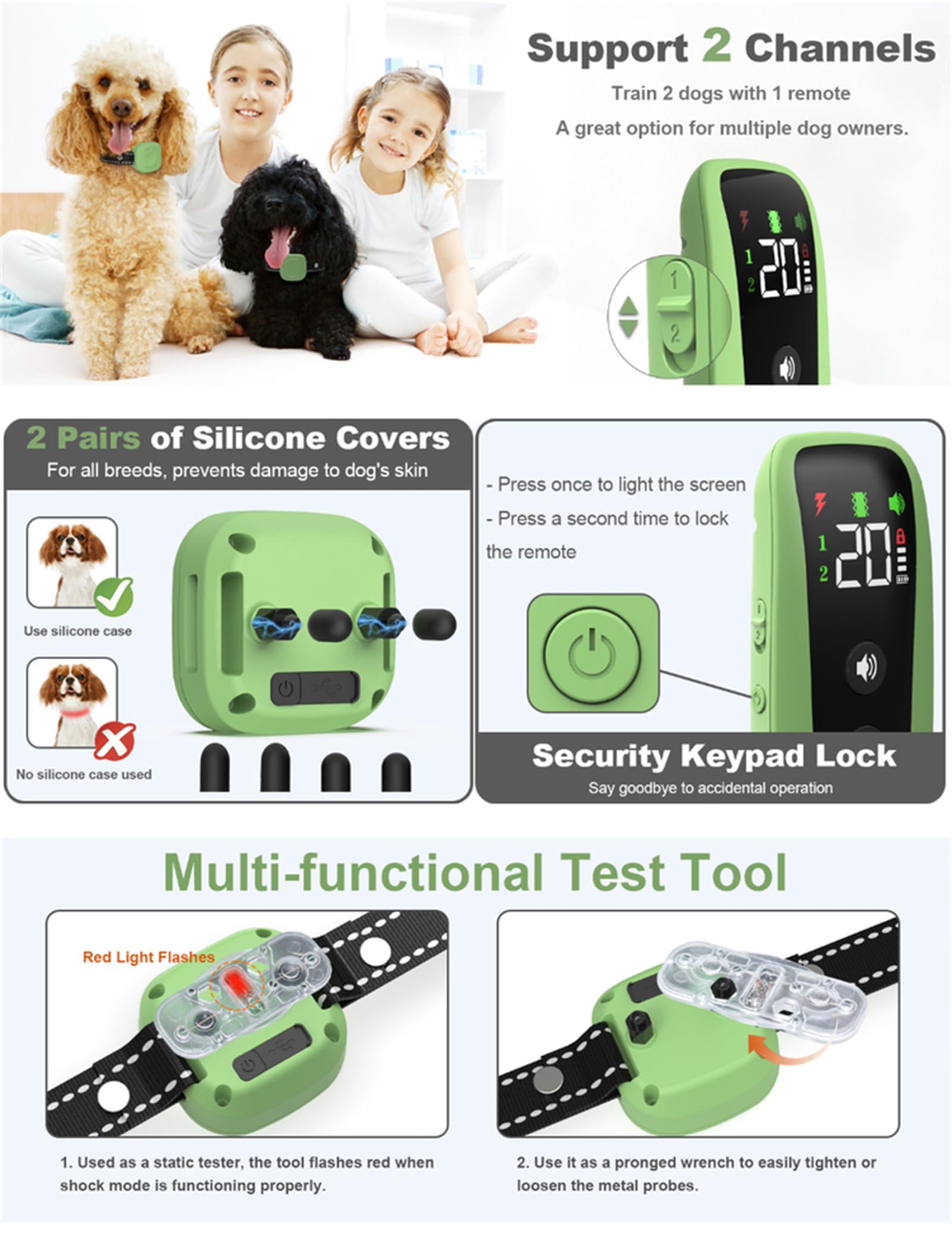 Generisch Neues Hundetrainingsspielzeug,Hundeausbildung,Hund Verhalten Guidance Halsband,Hund interaktives Spielzeug für Hunde Aller Größen - Wasserdicht, Einstellbare Länge (55v)