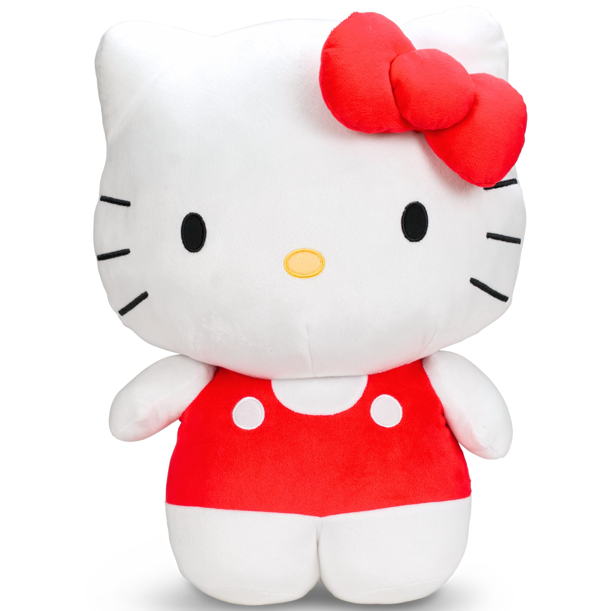 Hello Kitty Red Plush Cuddle Pillow Buddy, Kids Bedding Super Soft Kawaii Pillow, (Officially Licensed Product) by Franco Collectibles