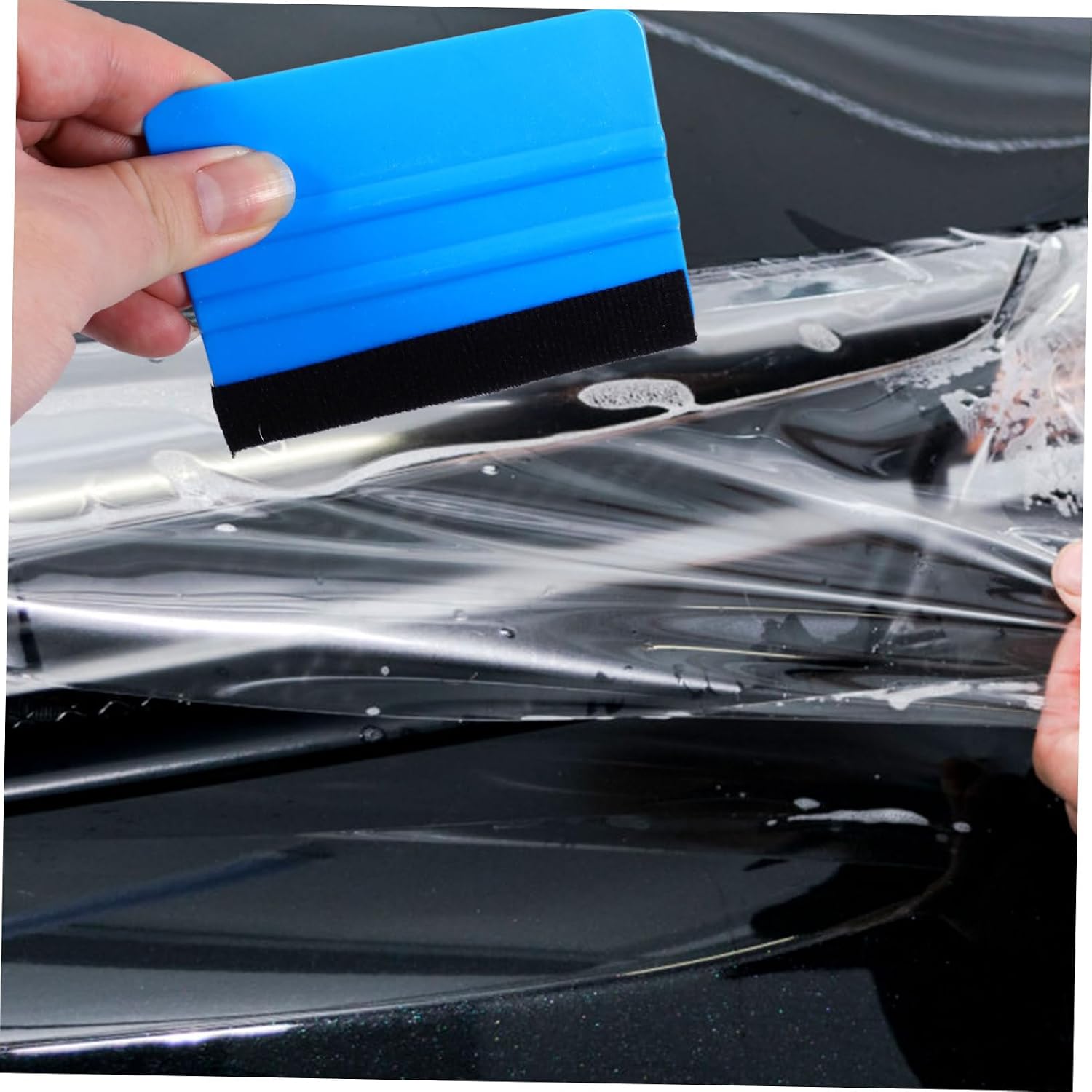 Balacoo 8pcs Double-Sided Scraper Tool Wallpapersmoothing Paint Squeegee Floor Scraper Felt Squeegee for Vinyl Non Marring Car Film Applicator Tool